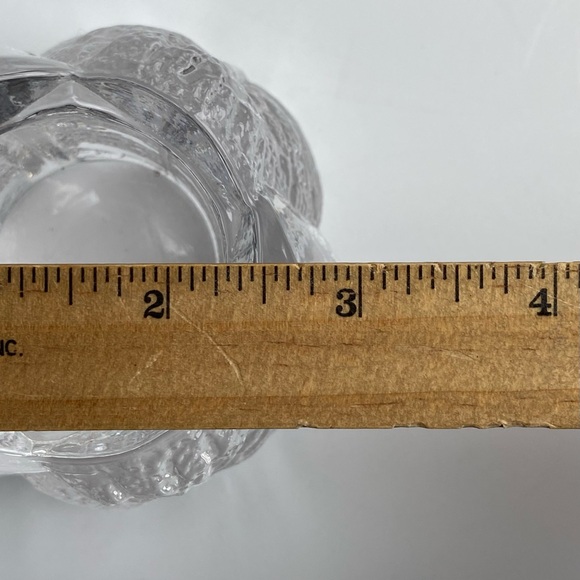 Orrefors Sweden Crystal Tri-Leaf Votive Candle Holder  2.25” T X 3.25” Nature - Picture 10 of 16